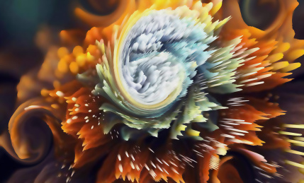 抽象泼墨风格背景，色彩爆炸