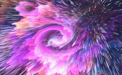 抽象泼墨风格背景，色彩爆炸