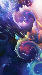 抽象泼墨风格背景，色彩爆炸