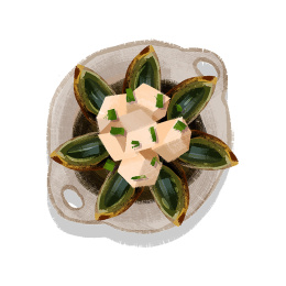 松花蛋／皮蛋豆腐 插画