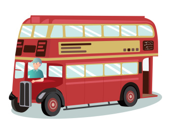 英国游览双层巴士 模型玩具