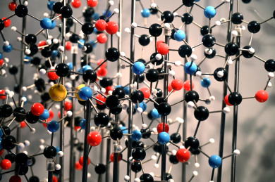 科学实验室物质化学分子式立体模型