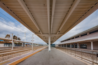 福建省龙岩市高铁火车站建筑景观