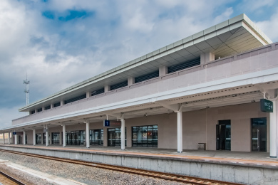 福建省龙岩市高铁火车站建筑景观