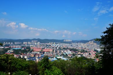 辽宁大连旅顺口区城市风光