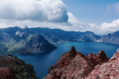 中国吉林省延边自治州长白山天池