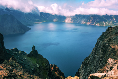 中国吉林省延边自治州长白山天池