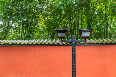 中国传统古式建筑院墙墙壁背景