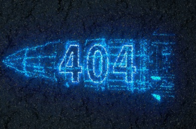 404科技感三维海报