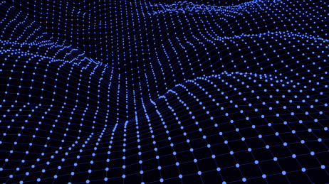 蓝色大数据科技光效粒子线
