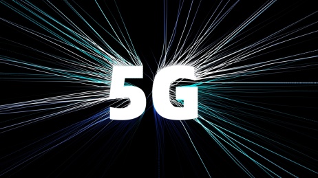 第五代移动通讯技术（5G）数字科技感背景图