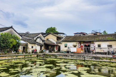 中国广东省梅州市的老房子