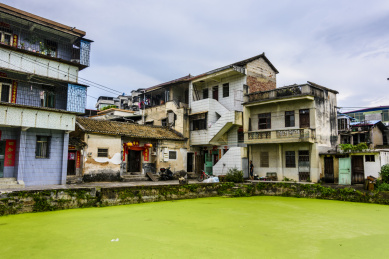 中国广东省梅州市的老房子