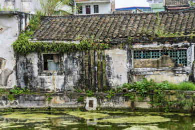 中国广东省梅州市的老房子