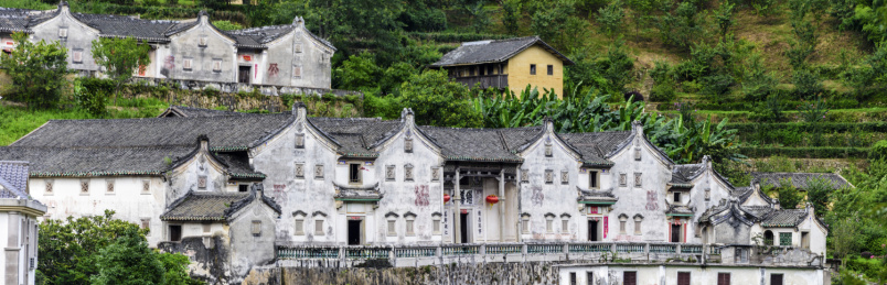 中国广东省梅州市梅县雁洋桥溪古韵