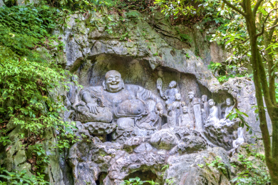 中国浙江省杭州市灵隐寺飞来峰
