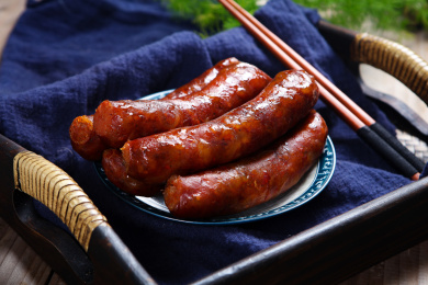传统地方风味特产辣味香肠