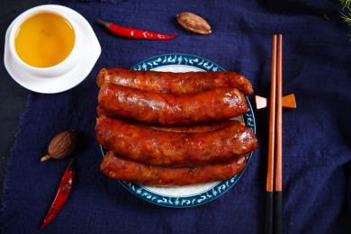 传统地方风味特产辣味香肠