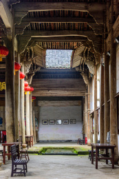 中国浙江省金华市寺平古村百顺堂