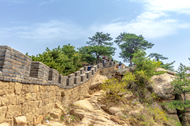 中国辽宁省锦州北镇市医巫闾山山顶城墙