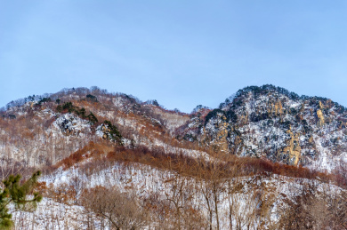 中国辽宁丹东宽甸天桥沟冬景