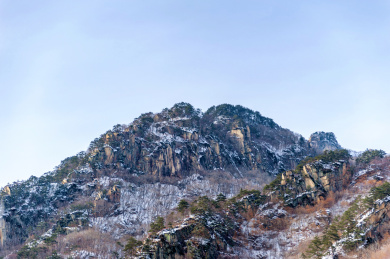 中国辽宁丹东宽甸天桥沟冬景