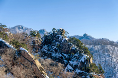 中国辽宁丹东宽甸天桥沟冬景