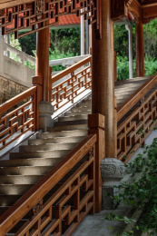 中国浙江省杭州市上天竺法喜寺廊亭