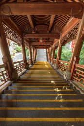 中国浙江省杭州市上天竺法喜寺廊亭