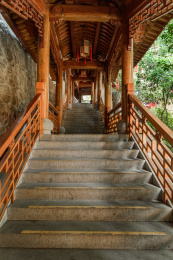 中国浙江省杭州市上天竺法喜寺廊亭