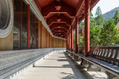中国浙江省杭州市上天竺法喜寺廊亭