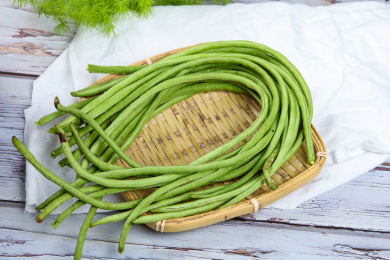 新鲜绿色应季有机蔬菜长豇豆