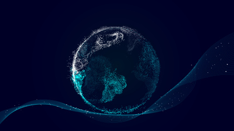 地球未来科技素材矢量背景图