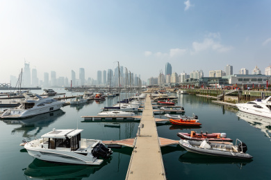 中国山东青岛奥帆中心景色