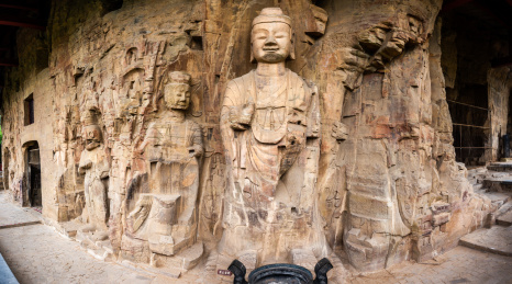 中国河南巩义石窟寺石刻