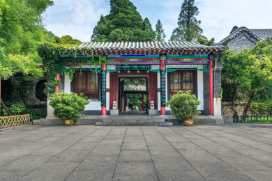 中国山东省济南市大明湖公园南丰祠古建筑