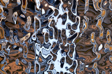 流光溢彩的动态金色反光波纹艺术背景