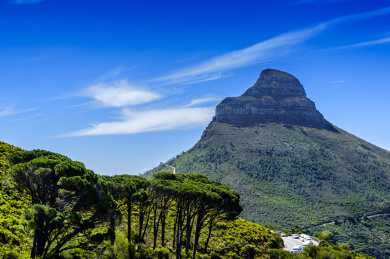 非洲南非开普敦狮子峰风光