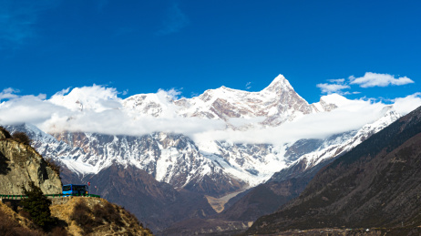 中国西藏林芝南迦巴瓦雪山