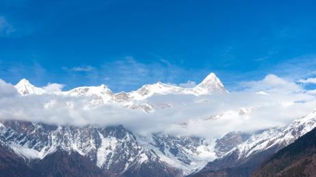 中国西藏林芝南迦巴瓦雪山