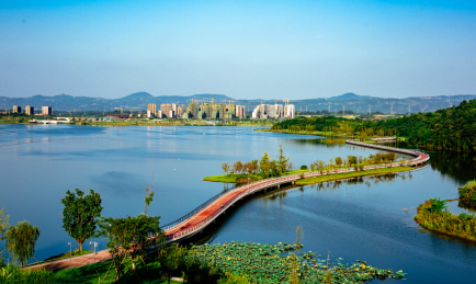 成都市天府新区兴隆湖自然风光