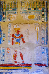 埃及中南部城市卢克索的哈其素女王庙中的壁画