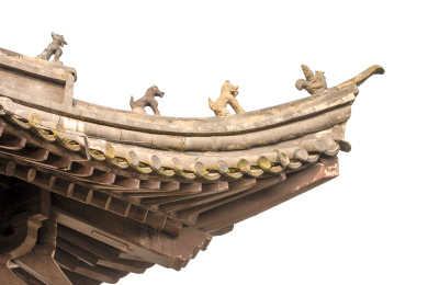 中国江西赣州建春门古箭楼飞檐特写