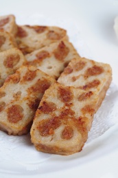 中国美食广东小吃顺德煎鱼饼