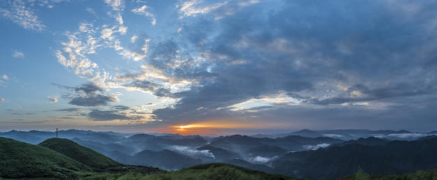 安化云台山日出全景