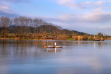 中国浙江省丽水市古堰画乡的风光