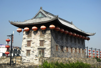 江苏省南京市中华门城楼建筑外景
