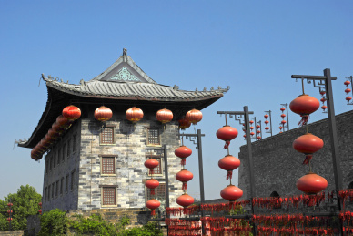 江苏省南京市中华门城楼建筑外景