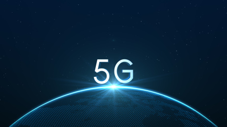 星空背景下5g科技联通世界