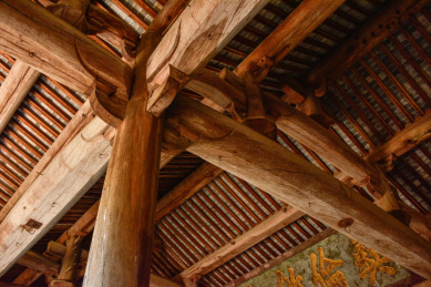 中国徽派古建筑内部木结构